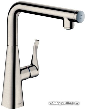 Смеситель Hansgrohe Metris Select 14847800 (стальной)
