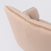 Интерьерное кресло AksHome Virginia (велюр, капучино HCJ-11/черный)