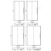 Стеклянная шторка для ванны RGW Stilvoll SV-12B 32321210-14 (черный/прозраный)