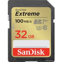 Карта памяти SanDisk Extreme SDHC SDSDXVT-032G-GNCIN 32GB