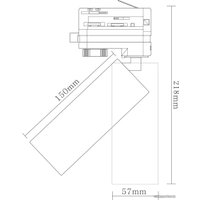 Трековый светильник Donolux Rollo DL18895R15W1B Track