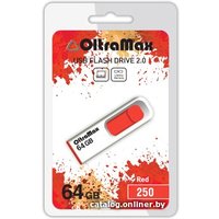 USB Flash OltraMax 250 64GB (красный) [OM-64GB-250-Red]