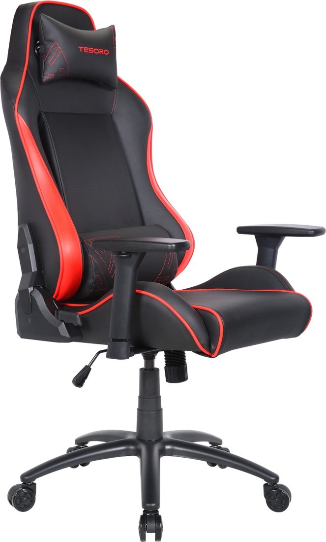 

Игровое (геймерское) кресло Tesoro Alphaeon S1 F715 (черный/красный)