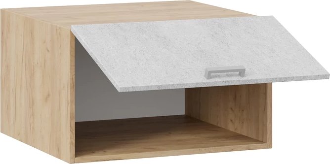 

Шкаф навесной Трия Гранита 1В6ГП с одной откидной дверью (дуб крафт золотой/бетон снежный)