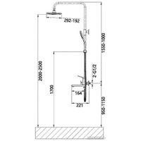 Душевая система  Vieir V423562-F