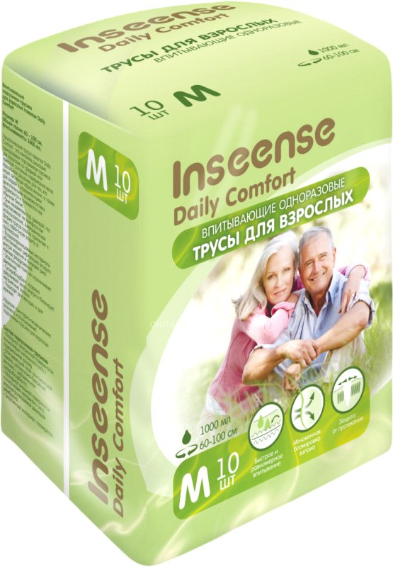 

Подгузники для взрослых Inseense М Ins10aduetM (10 шт)