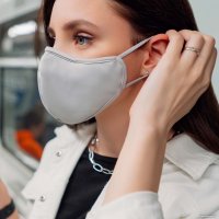 Повязка XD Design Protective Mask Set P265.872 (серый/голубой)