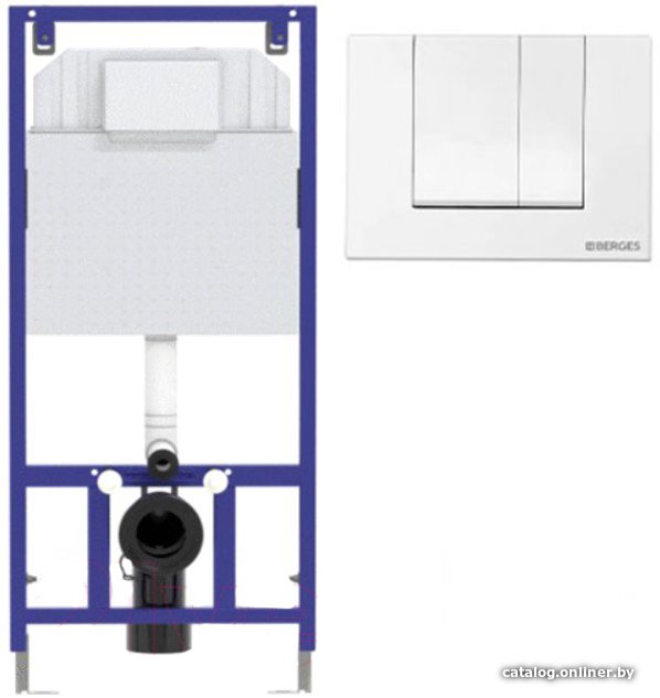Инсталляция для унитаза Berges Wasserhaus Novum 525 040000 + S4 040044