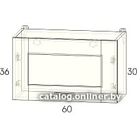Шкаф навесной Интерлиния Мила Хольц ВШГ60-360 (дуб белый)
