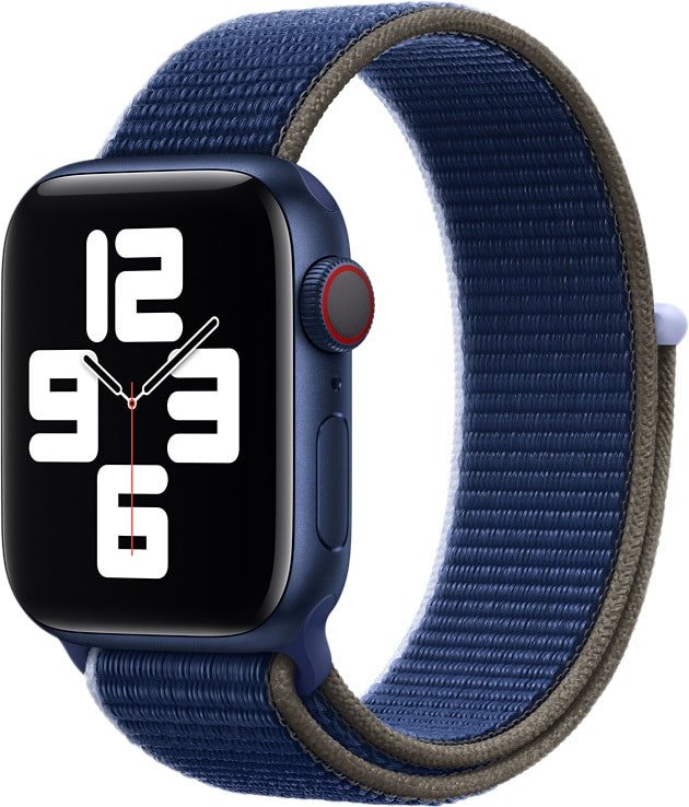

Ремешок Apple из плетеного нейлона 40 мм (черно-синий) MJFV3
