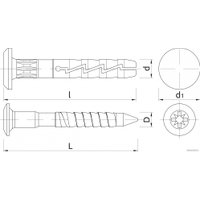 Дюбель-гвоздь Koelner FX 6Kx60 100шт