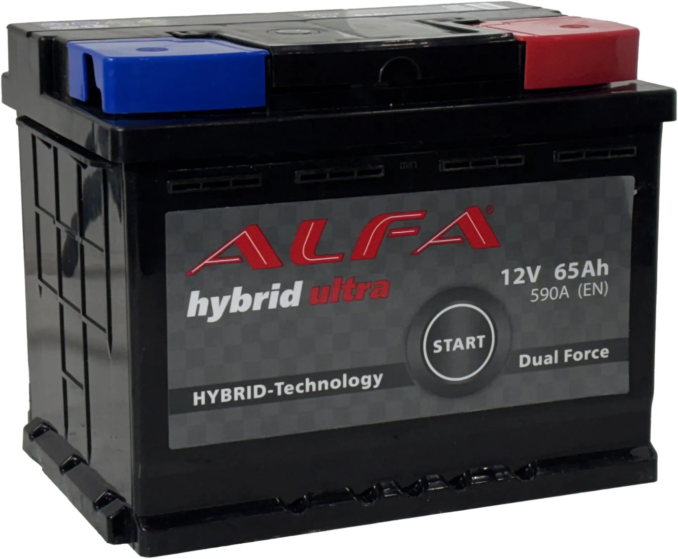 

Автомобильный аккумулятор ALFA Hybrid R+ (65 А·ч)