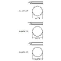 Светильник-тарелка Kanlux JASMIN 270-WE [23120]