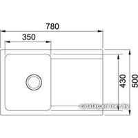 Кухонная мойка Franke Orion OID 611-78 (оникс) [114.0443.359]