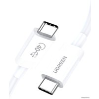 Кабель Ugreen US506 40113 USB Type-C - USB Type-C (0/.8 м, белый)