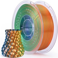 Филамент Elegoo PLA Silk (1.75 мм, 1 кг, сине-зелено-оранжевый)