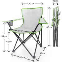 Стул GetActive Camping CK-001-G (серый)