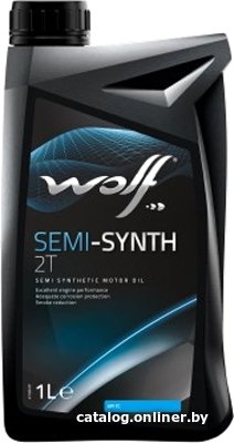 Моторное масло Wolf SEMI-SYNT 2T 1л