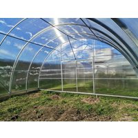 Теплица КомфортПром двухстворчатая 40x20/1 6x6 м (TitanPlast 3.8 мм)