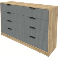 Комод Интерлиния Концепт Лайн КТ-К157 (дуб золотой/серый)