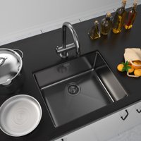 Кухонная мойка ZorG ZRE 5545 graphite