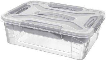 Ящик для хранения Эконова Grand Box 433224330 (10 л, светло-серый)