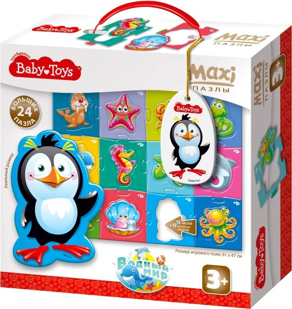 

Мозаика/пазл Baby Toys Водный мир 24 элемента 02511