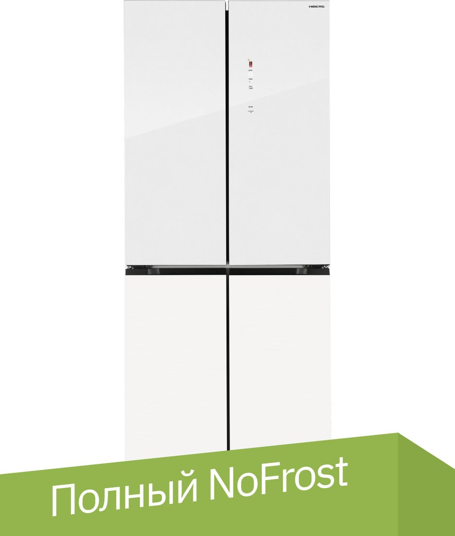 

Четырёхдверный холодильник Hiberg RFQ-600DX NFGW Inverter