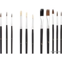 Набор кистей ArtSpace пони щетина плоская SB_3298 (15 шт)