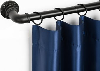 Карниз для штор UG Home Раздвижной 1-рядный 1КР-153-360-Ч (черный, 1.53-3.6м)