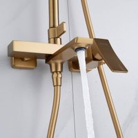 Душевая система  Shevanik S4436G (золотой сатин)