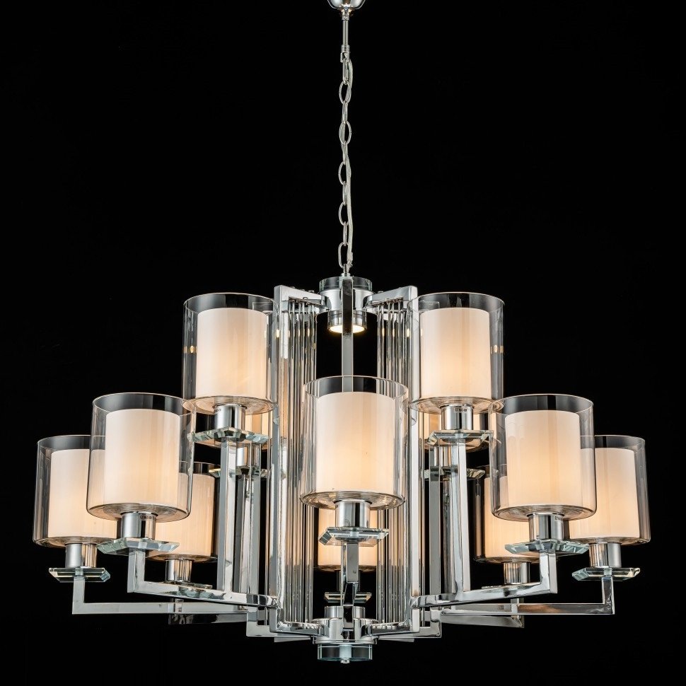 

Подвесная люстра iLamp King RM6201-8+4 CR+CL