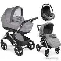 Универсальная коляска CAM Tris Smart (3 в 1, серый меланж)