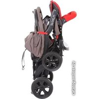 Коляска прогулочная «книга» Baby Care Tandem (темно-серый/красный)