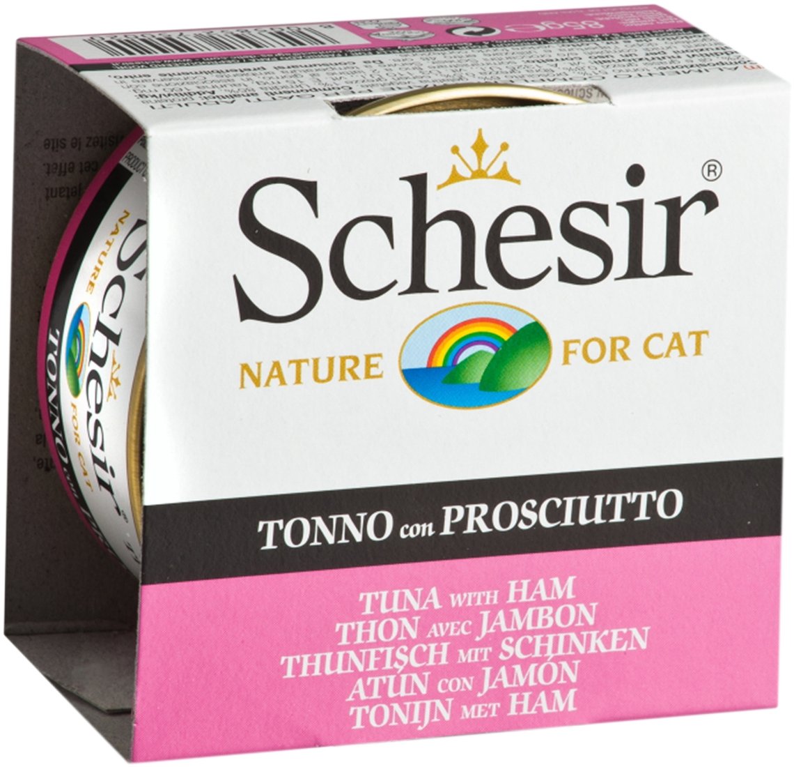 

Консервированный корм для кошек Schesir Tuna with Ham 85 г
