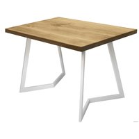 Кухонный стол Buro7 Уиллис 110 (классика, дуб натуральный/белый)