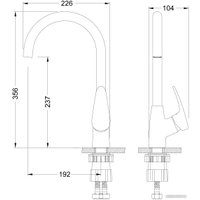 Смеситель Lemark Линара LM0405PAN