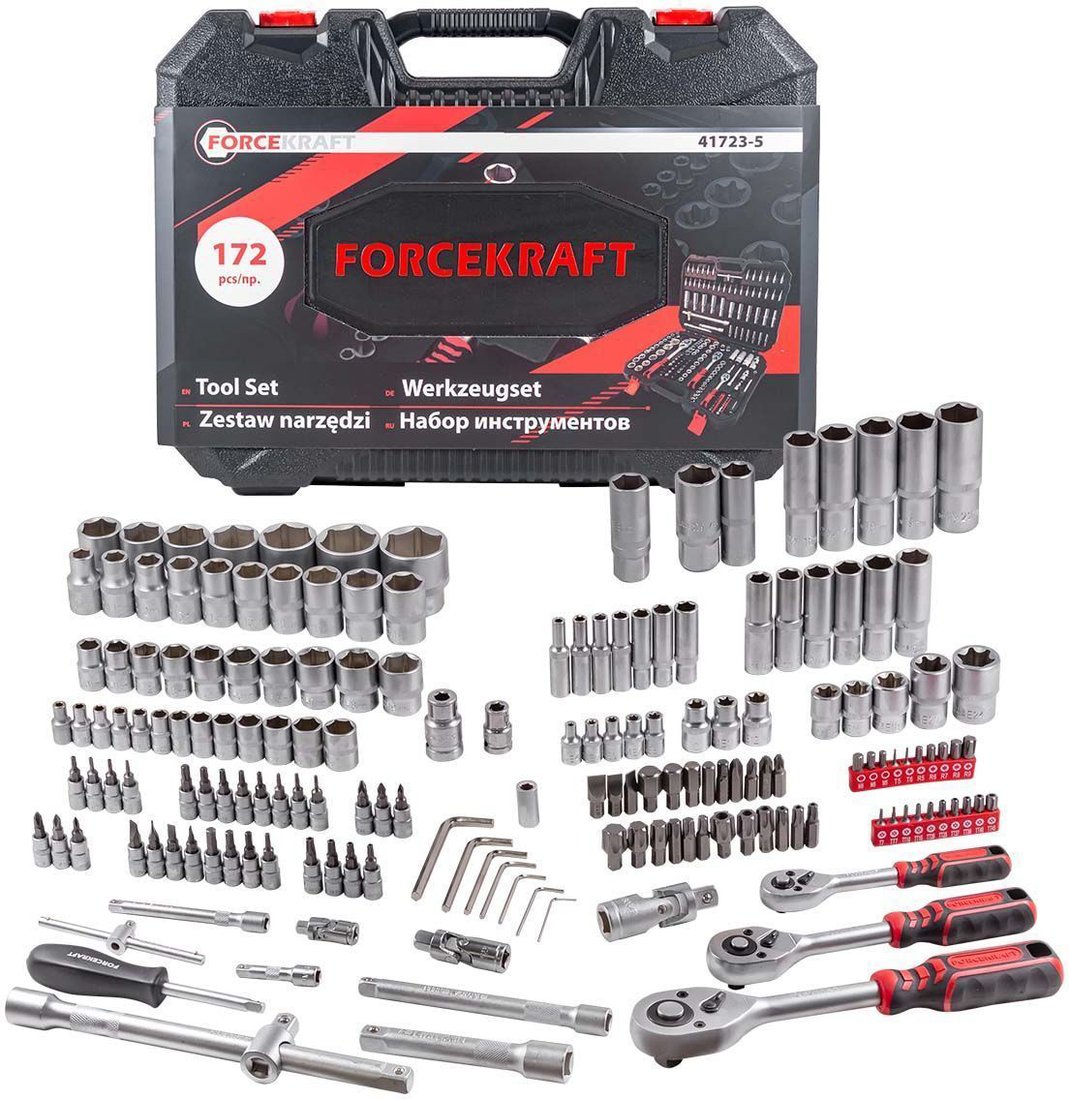 

Универсальный набор инструментов ForceKraft FK-41723-5 (172 предмета)