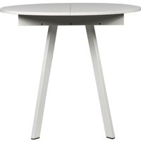 Кухонный стол ВВР Элип-2 (мрамор марквина белый/белый профиль, пластик)