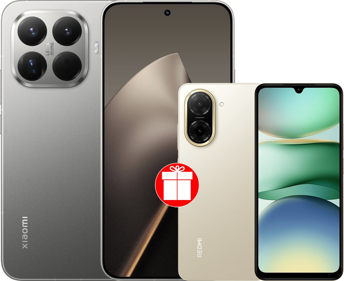 

Телефон Xiaomi 15T Pro 12GB/256GB международная версия (серый) + Xiaomi Redmi A5 4GB/128GB (песочное золото) по акции