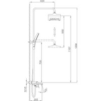 Душевая система  FRAP F2487