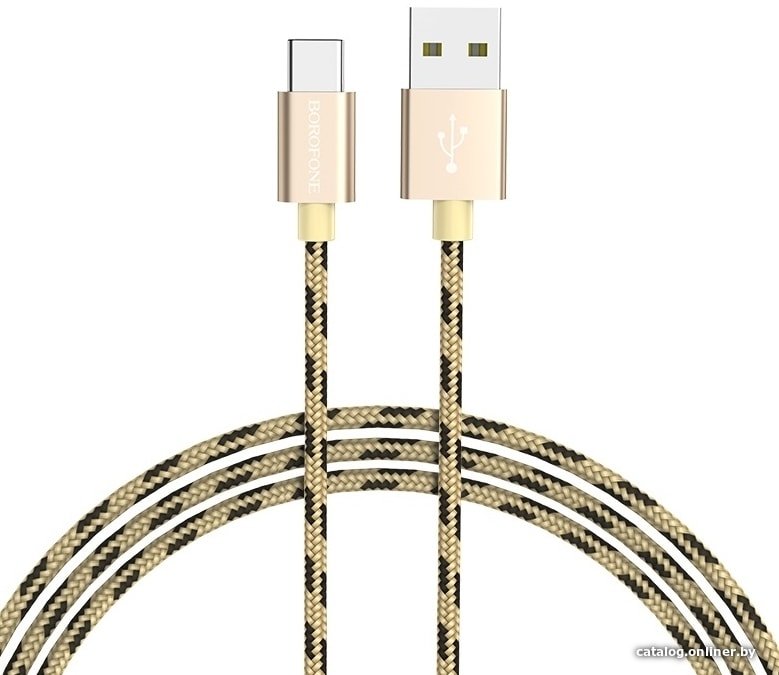 Кабель Borofone BX24 Type-C 1 м (золотистый)