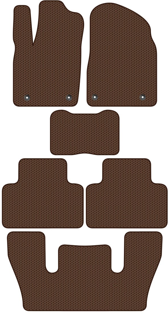 

Комплект ковриков для авто Alicosta Dodge DURANGO III (suv / 3) 2011 - Н.В. +3 ряд (коричневый, сота)