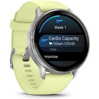 Умные часы Garmin Venu 4 45 мм (серебристый/желтый)