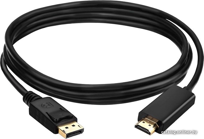 Кабель USBTOP DisplayPort – HDMI FullHD 1080p (1.8 м, черный)