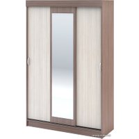 Шкаф-купе Стендмебель Бася ШК 551 (ясень шимо светлый/ясень шимо темный) в Солигорске