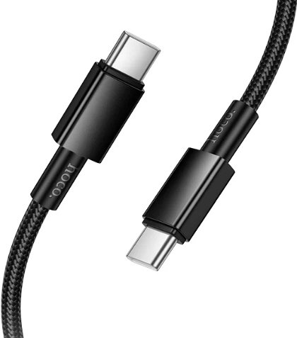 

Кабель Hoco X119 USB Type-C - USB Type-C (1 м, черный)