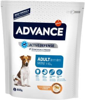 

Сухой корм для собак Advance Adult Mini 800 г