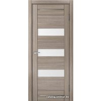 Межкомнатная дверь MDF-Techno Dominika 104 60x200 (дуб дымчатый, стекло лакобель коричневый)