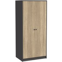 Шкаф распашной Mio Tesoro Мини 2 двери 2.07.01.030.12 (черный/сонома) в Гомеле